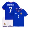 Officiële Voetbalshirt + Korte Broek Frankrijk Griezmann 7 Thuis EK 2024 - Kids